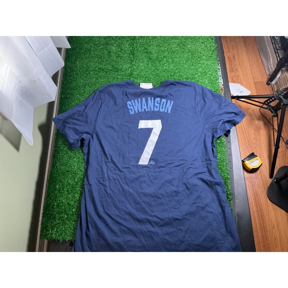 Nike Chicago Cubs Wrigleyville City Connect Swanson 7 Navy T-Shirt XL NWT - Picture 3 of 3